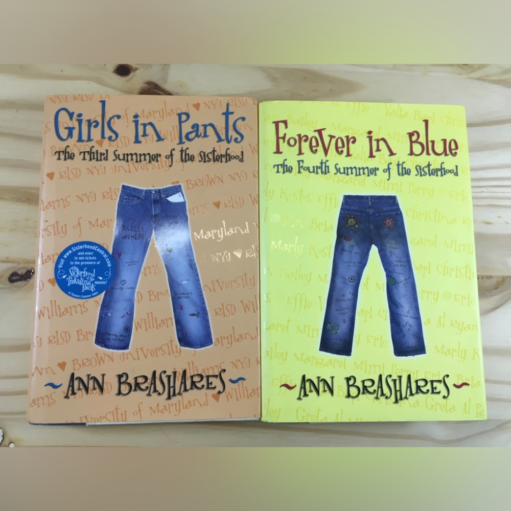 Girls in Pants & Forever in Blue by Ann Brashares HC Sisterhood Readers School